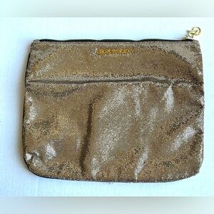 Victoria’s Secret Shimmering Gold Glitter Party Cosmetic Folding Clutch Bag